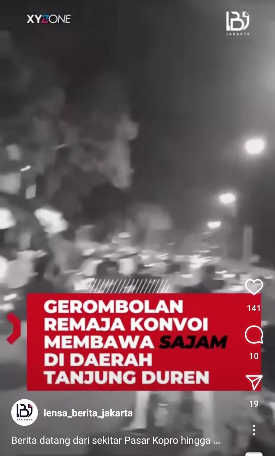 Viral Video Gangster Remaja Bersenjata Tajam Konvoi di Tanjung Duren: Polisi Perketat Patroli