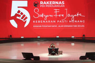 Megawati rakernas V (Foto DPP PDIP) long shot